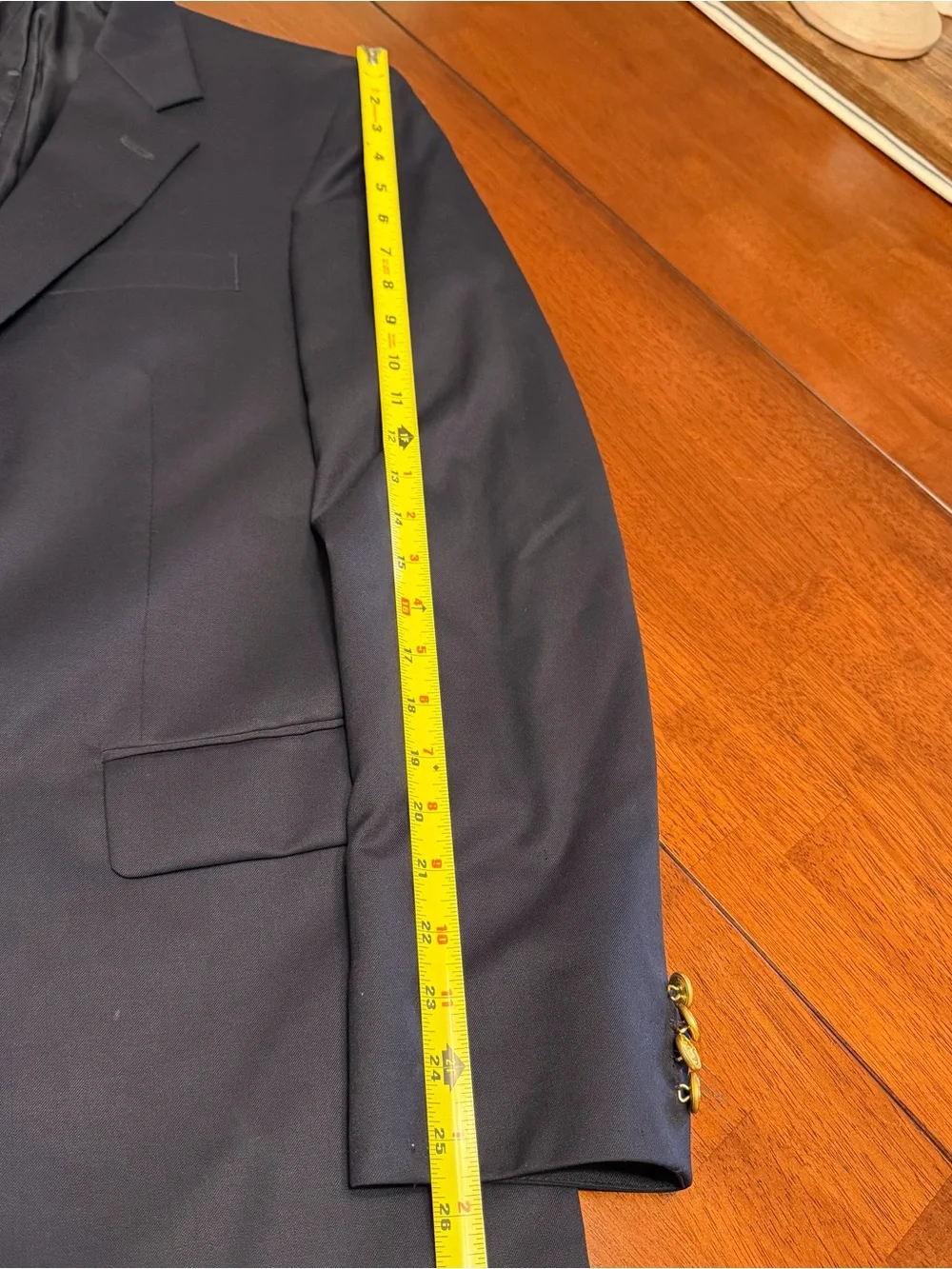 Brooks Brothers 346 Gold 2-Button Blazer Navy Blue Men’s Size 38 R Sport Coat